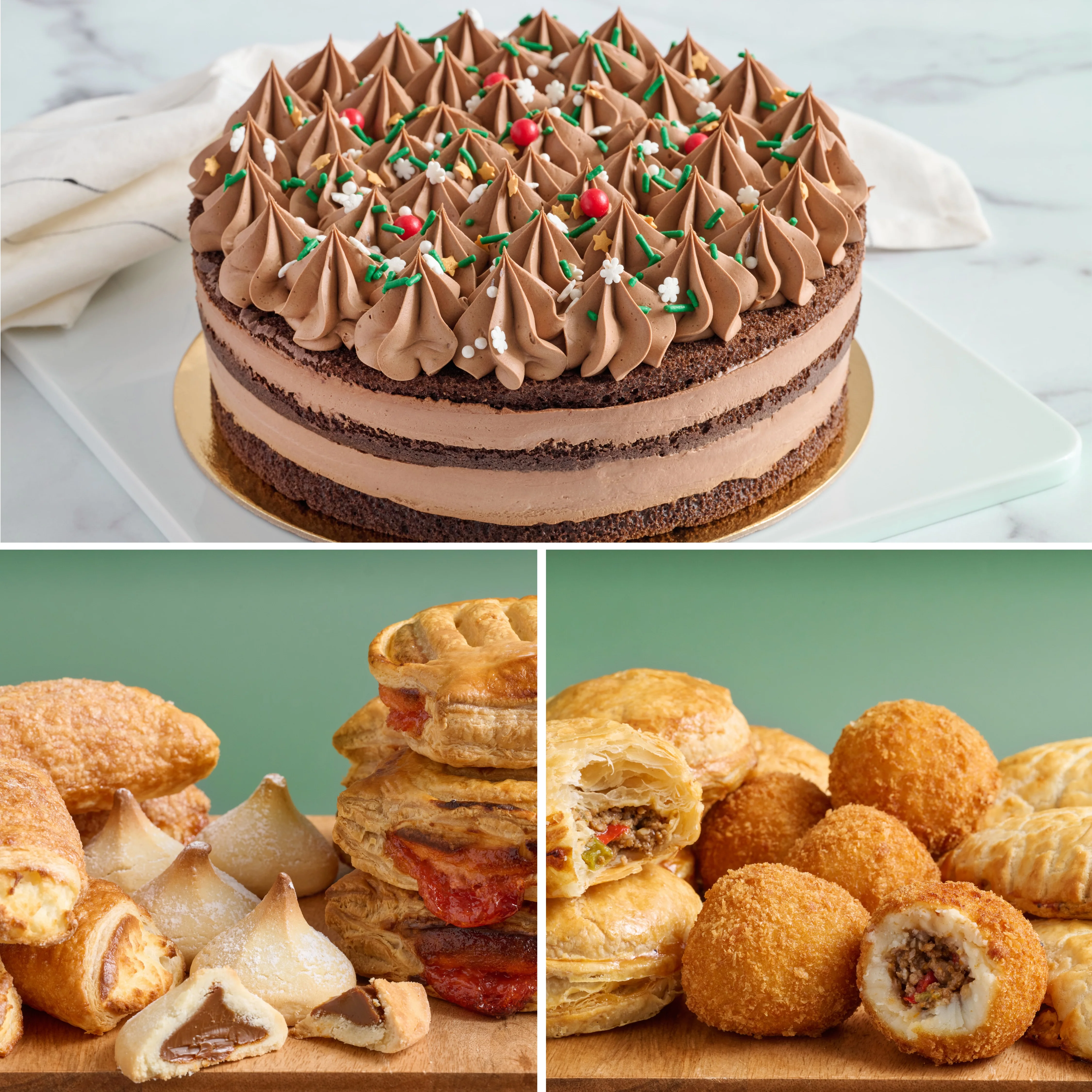 Parisian + Sweet & Savory Sampler (1 cake + 30 pcs.)